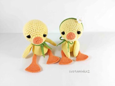 Crochet Duck Pattern Amigurumi Duck Pattern Crochet Bird Amigurumi Bird