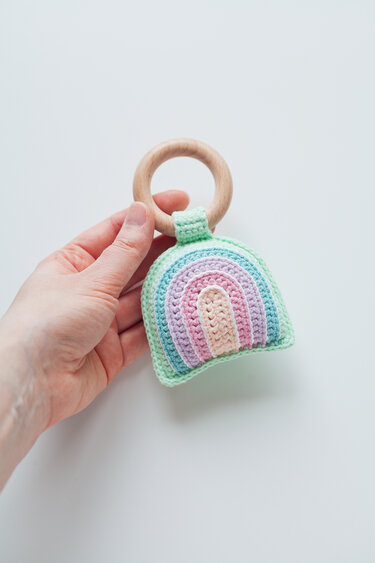 Rainbow Baby Rattle Crochet Pattern