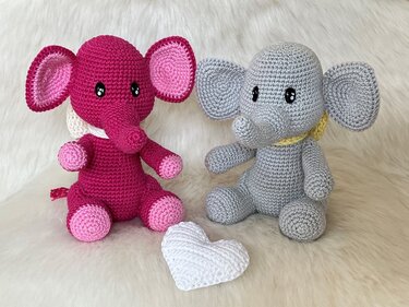 Häkelanleitung Elefant Elani