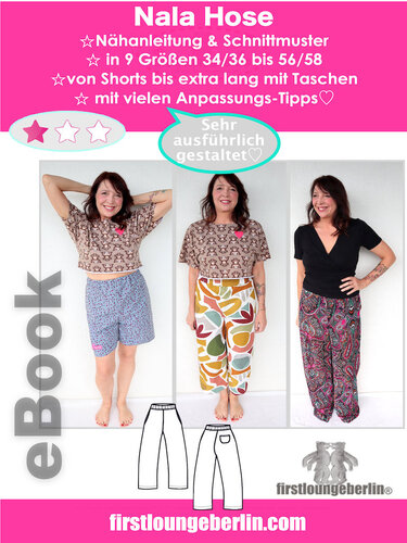 Nala bequeme Hose für Damen Sommer und Winter in 9 Größen und 8 Längen - Bild 2