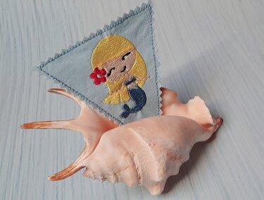 Stickdatei Meerjungfrau - 2 Größen - Sticken