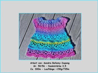 Häkelanleitung Kleid "Malia" - Gr. 50 bis Gr. 152 - Bild 2