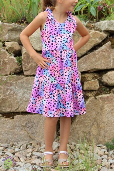 Knotenkleid Isabella Gr. 98 - 164 inkl. A0 - Bild 18