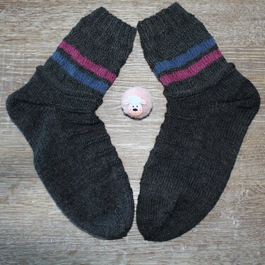 Anleitung Socke mit Struktur - Stricken