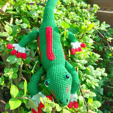 Amigurumi Crochet Pattern Gecko Heribert