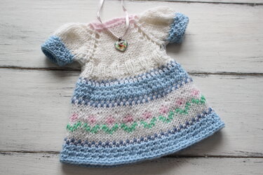 12-inch Dolls Norwegian Dress Knitting Pattern