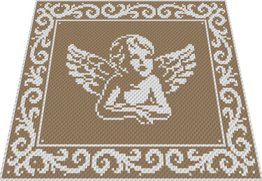 ANGEL - pattern for sc crochet blanket