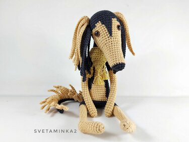 Saluki Crochet Pattern / Persian Greyhound / Gazelle Hound / Arabian Hound