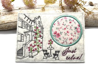 Stickdatei Haus Mugrug toskanisches Haus Toskana - Sticken