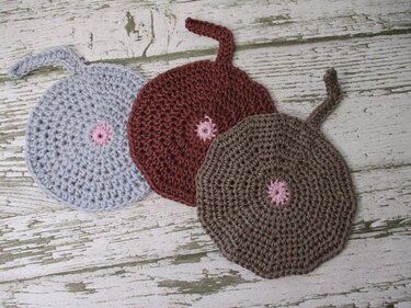 Häkelanleitung Untersetzer Katzenpo