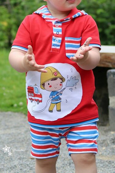 Shirt Kinder – E-Book Schnittmuster Gr. 74-128 – Theo Kids - Nähen