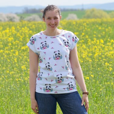 einfaches Kinder Shirt nähen Gr. 80 bis 170 (36/38) Beamer - Bild 25