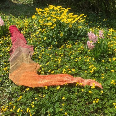 Ein bisschen faltig - Shawl - Knitting