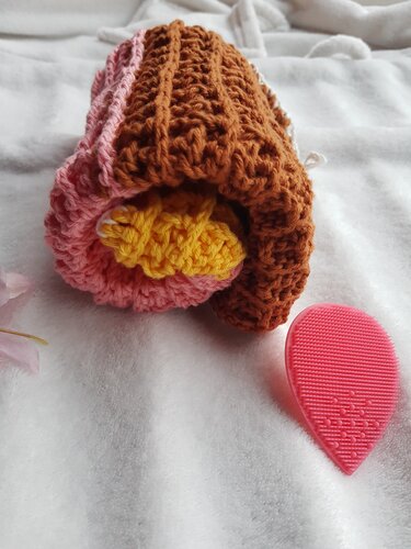 Kleines Gesichtshandtuch "Fürst-Pückler-Schnitte" - Häkeln