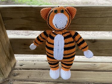 Häkelanleitung - Tim Tiger