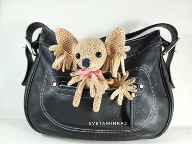 Dog Crochet Pattern Amigurumi Chihuahua Long-haired