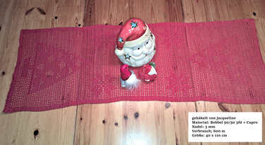 Tischläufer/Tischset „Winter“ - Häkelanleitung - Bild 12