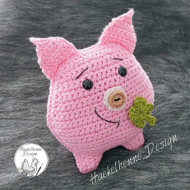 Häkelanleitung Glücksschwein "Waldemar"