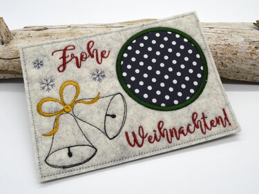 Stickdatei Mugrug Glocke Weihnachten - Sticken