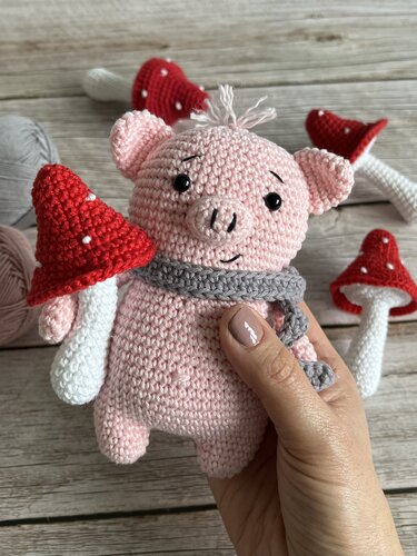 Häkelanleitung Glücksschweinchen Kringel