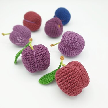 Die perfekte Pflaume | Amigurumi Obst Früchte Häkelanleitung PDF
