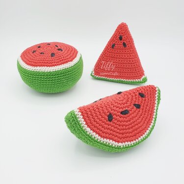 Das perfekte Wassermelonen-Set Häkelanleitung-PDF