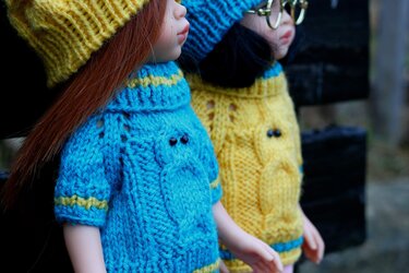 Strickanleitung für Eulenpullover - Bild 4