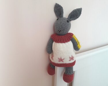 Chamomile, the Bunny Girl - Toy Knitting Pattern