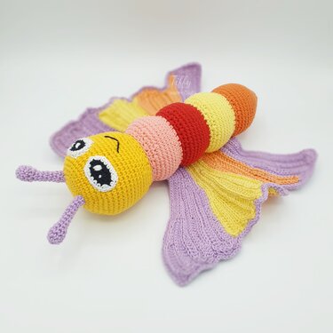 Cute Caterpillar Butterfly | Amigurumi Butterfly Crochet Pattern PDF