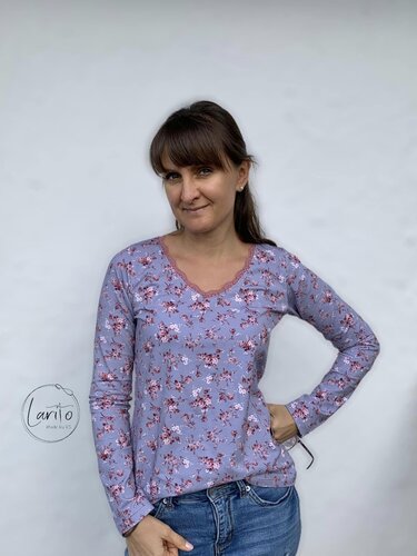 Schnittmuster Damenshirt mit V-Ausschnitt - Bild 15