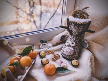 Crochet pattern boot basket reindeer PDF digital and video tutorial