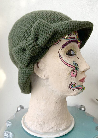 Hut aus einem Stück: "Schleife" - Häkeln