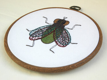 Embroidery Pattern Insect Fly