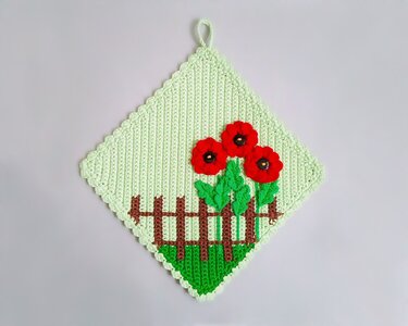 318 Crochet Patterns House garden decors with flowers 5 different variants