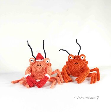 Christmas Crochet Patterns Santa Amigurumi Pattern Crab Crochet Pattern