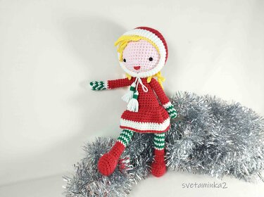 Christmas Crochet Doll Pattern Christmas Crochet Patterns Amigurumi Doll