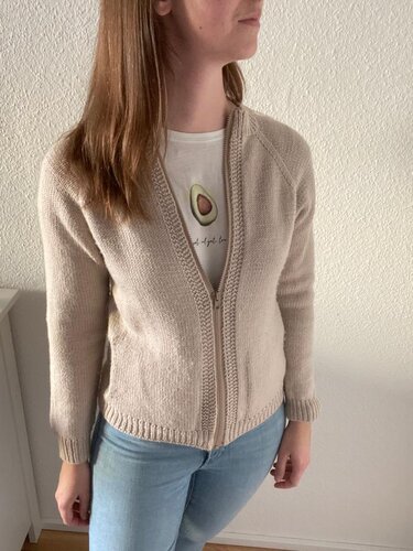 Cardigan "Zip Me Up Cardigan" Knitting Pattern