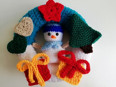 Häkelanleitung Weihnachtskranz #2# ideal auch für Anfänger