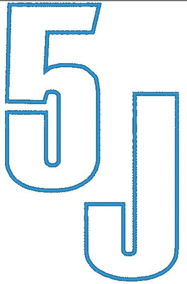 Stickdatei - 20cm Buchstaben und Zahlen Alphabet Zahl - Sticken