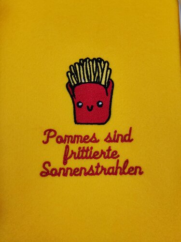 Stickdatei Pommes sind frittierte Sonnenstrahlen - Bild 2