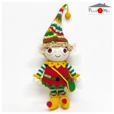 Elbert The Christmas Elf - Amigurumi Crochet Pattern