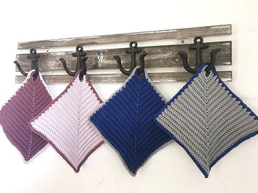 Topflappen im Retrostyle häkeln