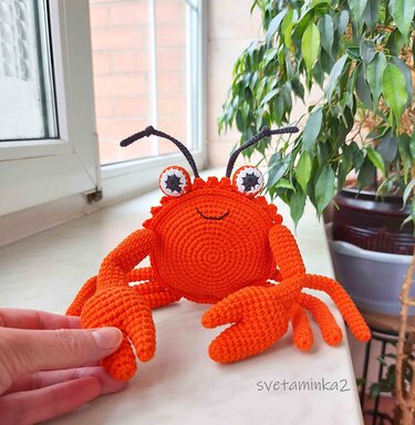 Crab Crochet Pattern Amigurumi Crochet Pattern Crab Stuffed Animal Pattern