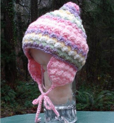 Enchanting Baby Cap and Mitts - PB-303 - Crochet