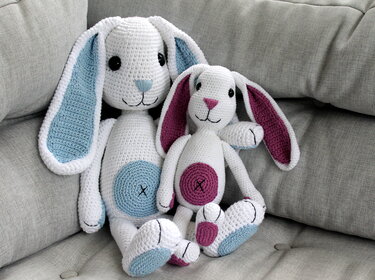 Bunnies Henry and Henriette crochet pattern