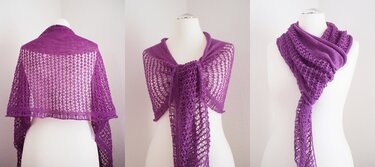 Bianca - Lace shawl for beginners - Knitting