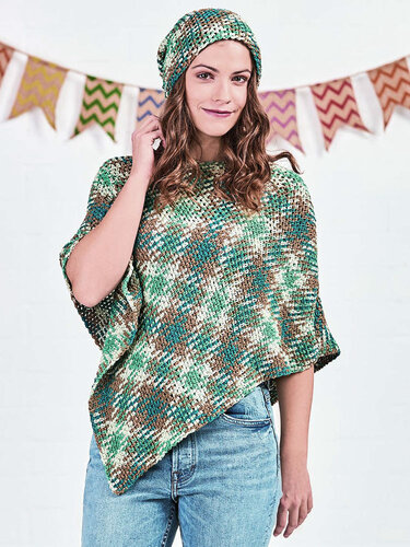 PONCHO MIT MÜTZE SUMMER-TARTAN - Bild 5