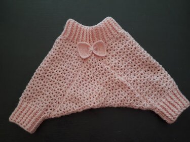 Baby Pumphose / Pluderhose Häkelanleitung Gr. 56 - 80