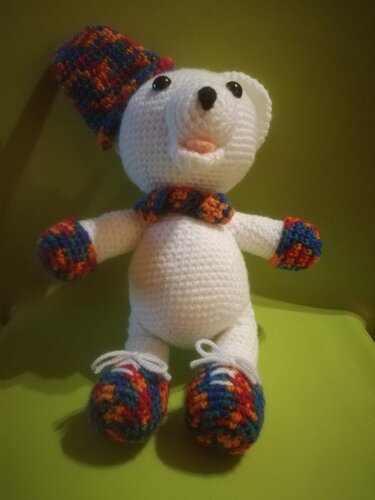 Eisbär "Arki" gehäkelt - Häkeln