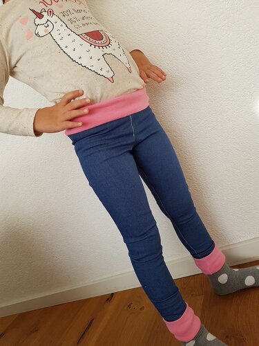 Nähanleitung Leggins / Jeggins inkl. Schnittmuster für Größe 74-116 - Bild 2